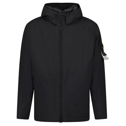 Stone Island Soft Shell-R Primaloft Insulation Technology Jacket in Black — XL — Front View