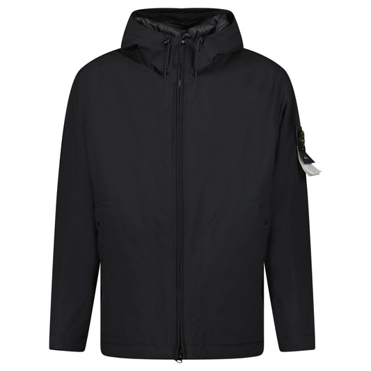 Stone Island Soft Shell-R Primaloft Insulation Technology Jacket in Black — XL — Front View