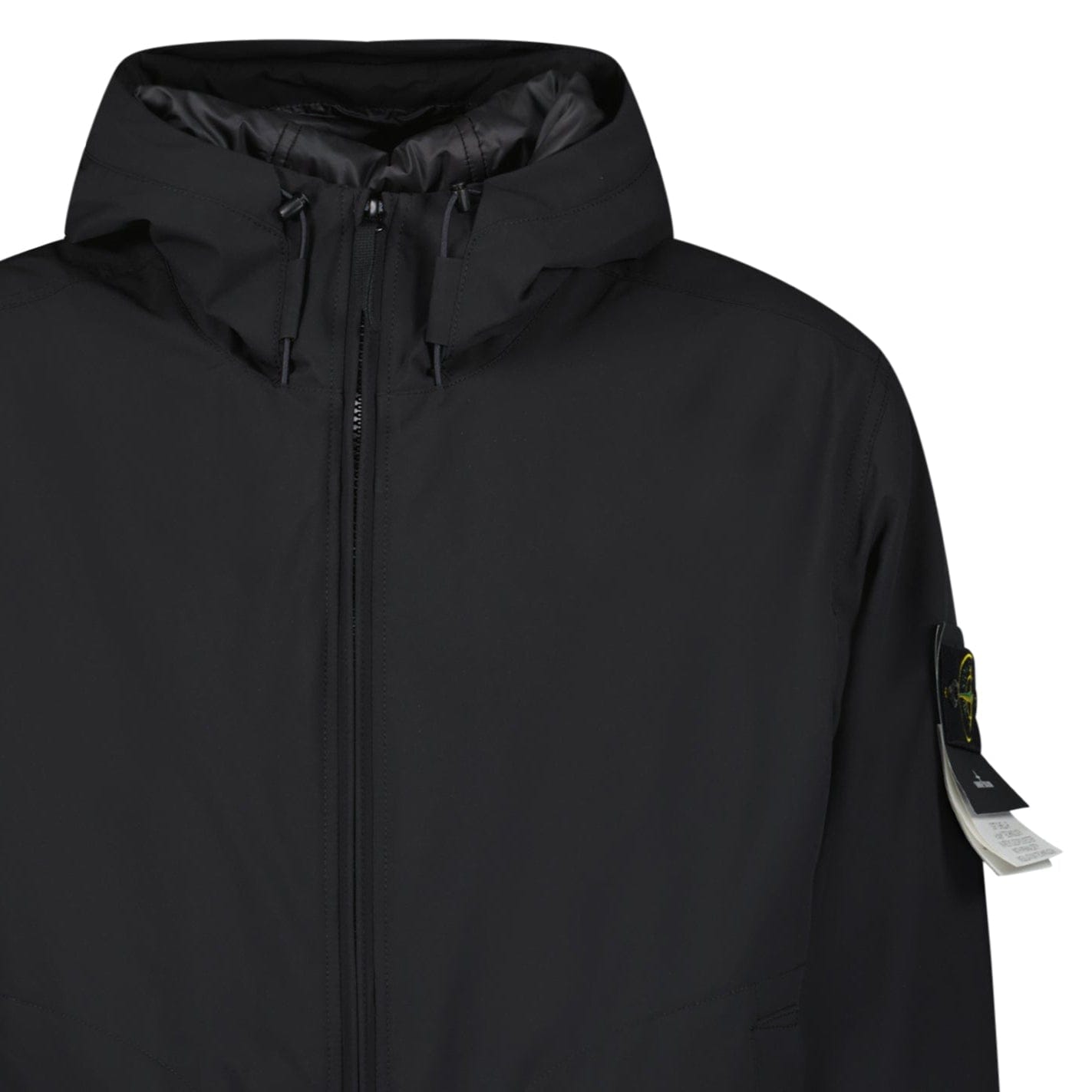 Stone Island Soft Shell-R Primaloft Insulation Technology Jacket in Black — XL — Top View