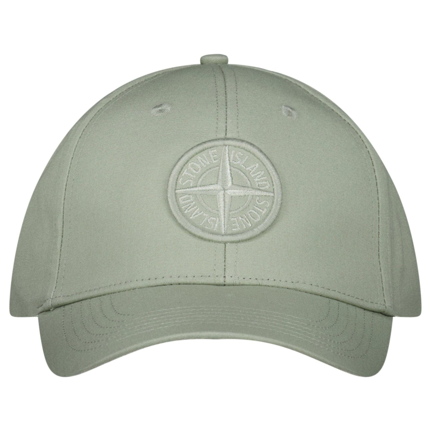 Stone Island Baseball Cap in Sage — One-Size — Front View