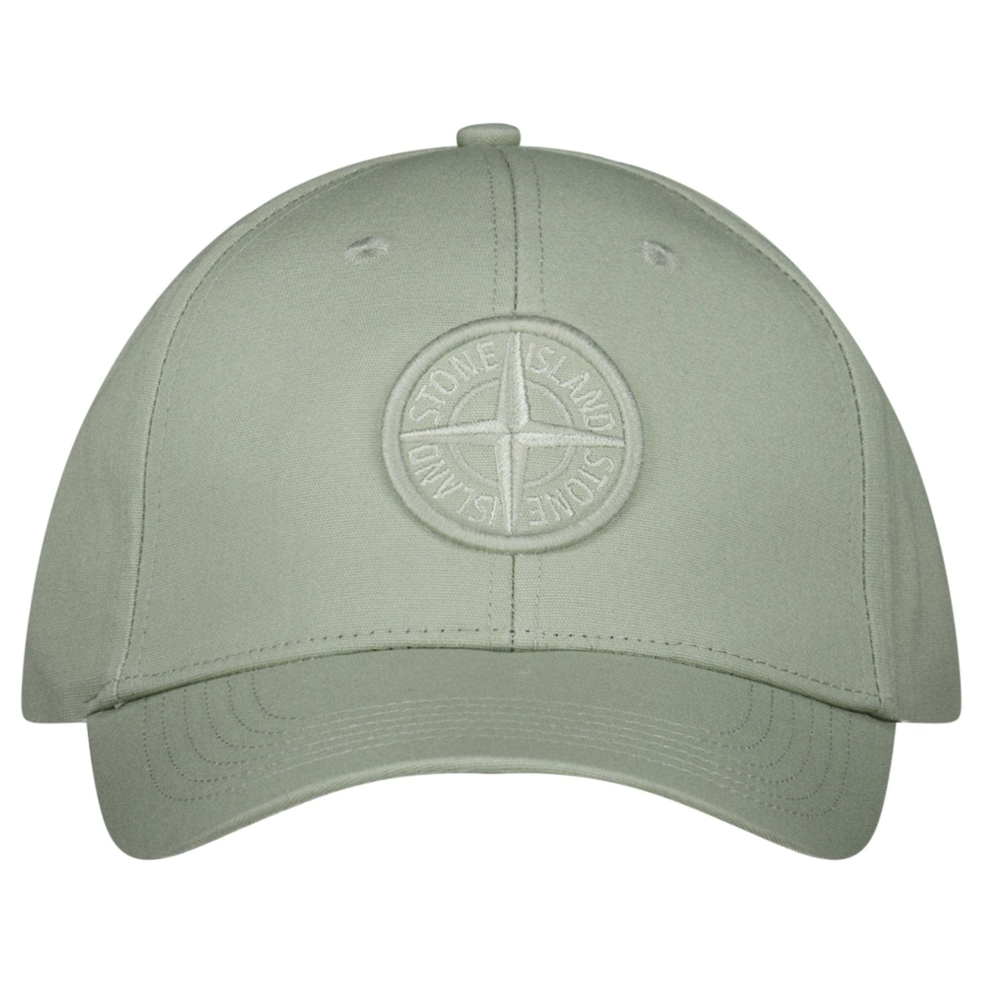 Stone Island Baseball Cap in Sage — One-Size — Front View
