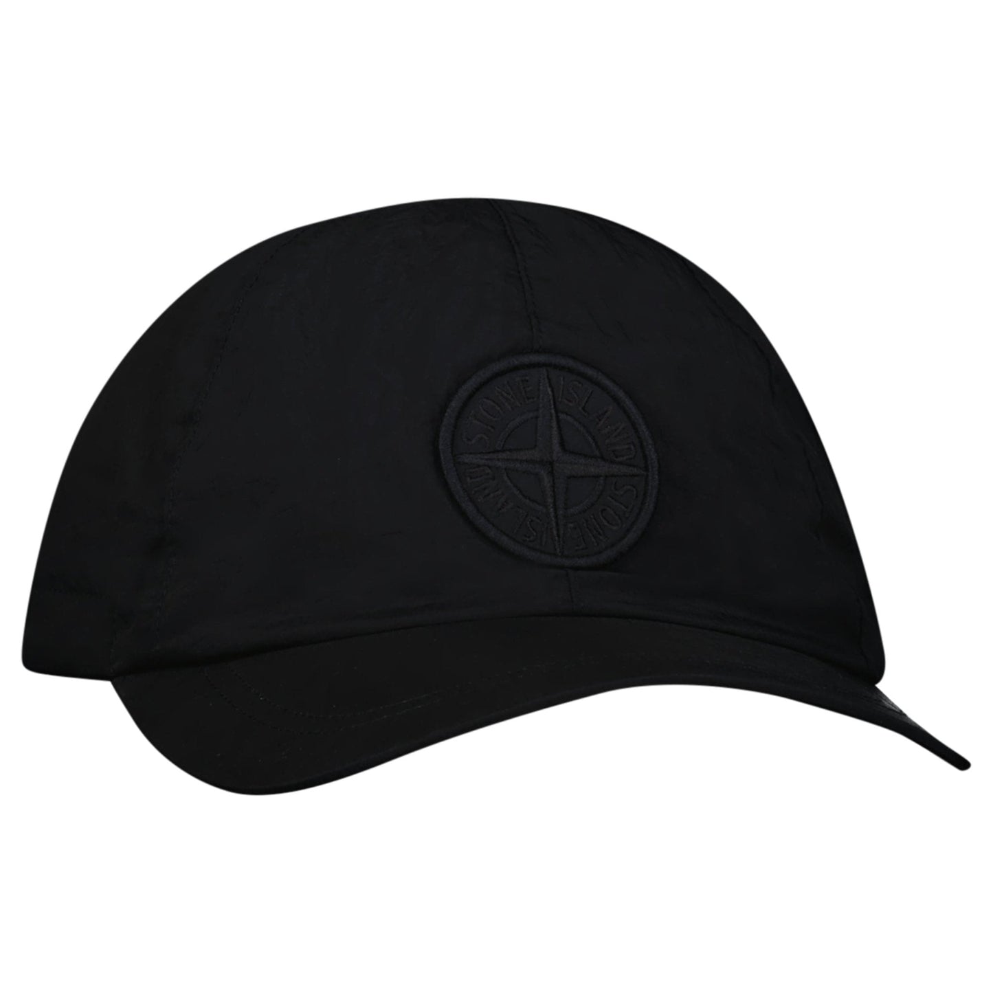 Stone Island Compass Baseball Cap in Black — L — Front View