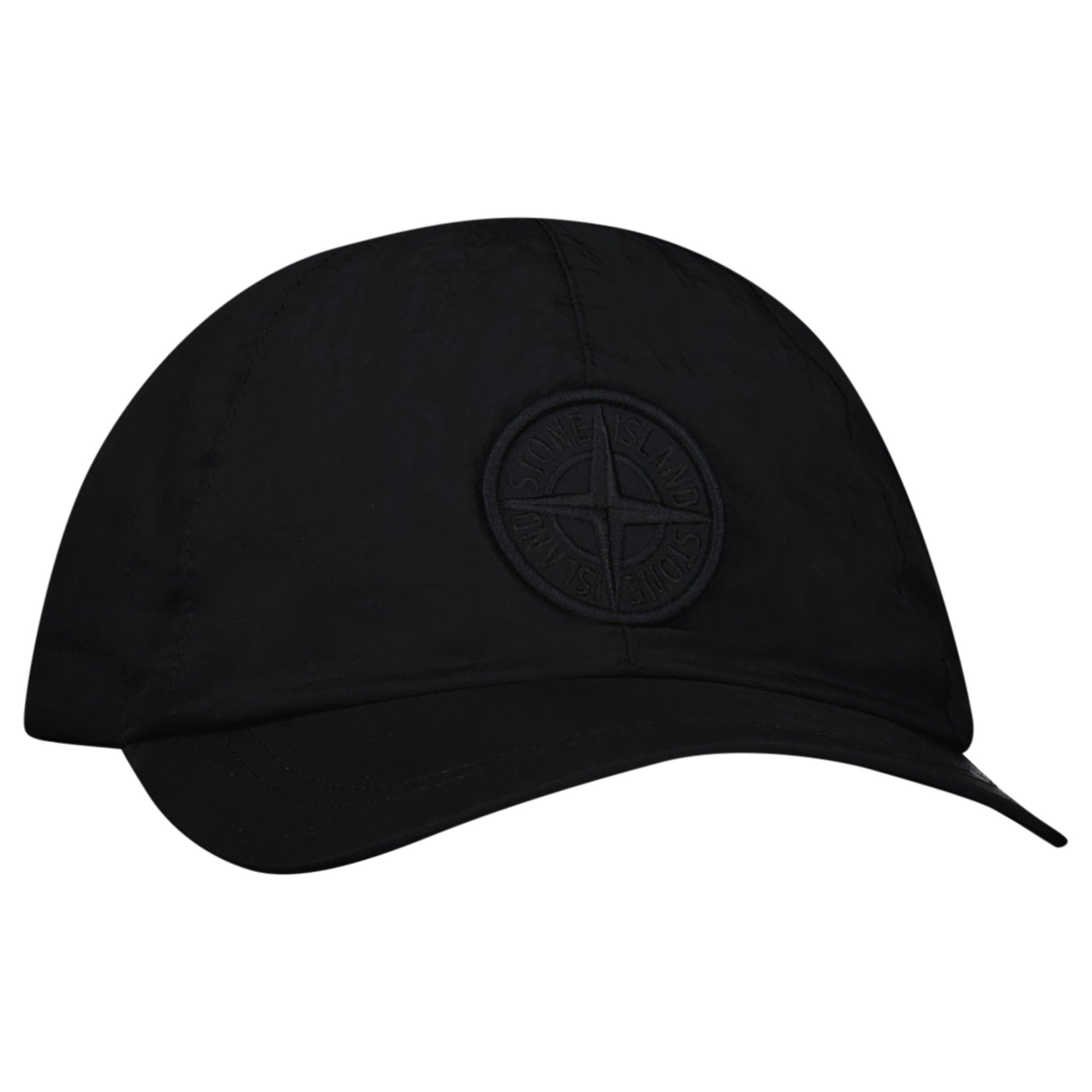 Stone Island Compass Baseball Cap in Black — L — Front View
