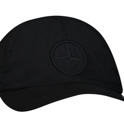 Stone Island Compass Baseball Cap in Black — L — Side View