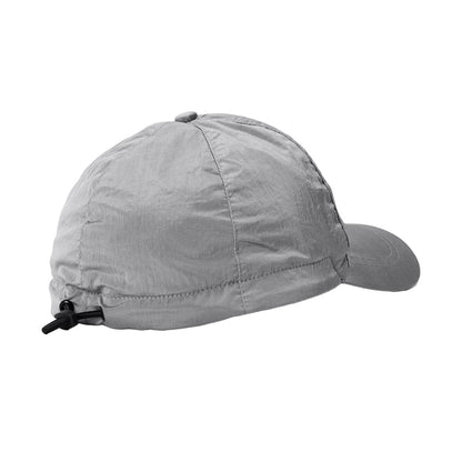 Stone Island Compass Nylon Baseball Cap in Grey — M — Back View