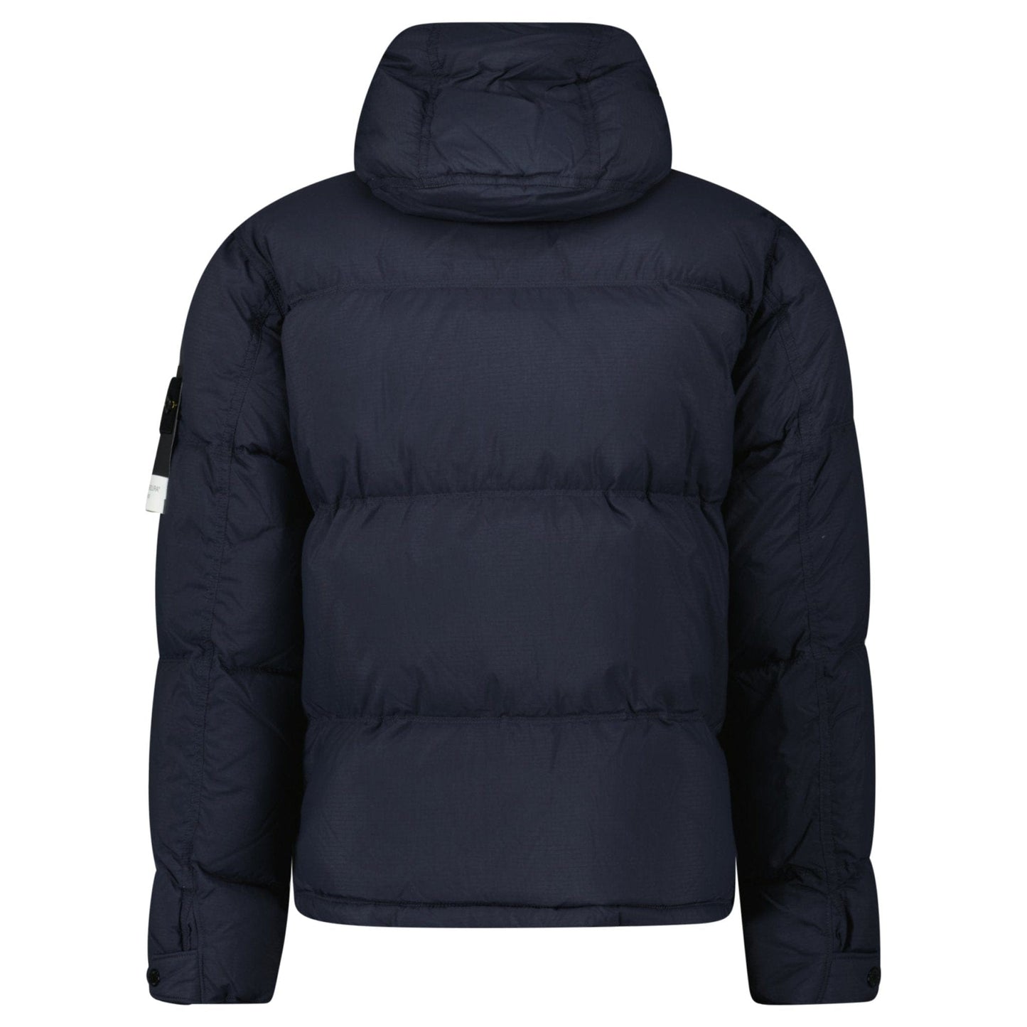 Stone Island Down Matte Ripstop Cordura® Advanced Fabric Parka in Navy — S — Back View