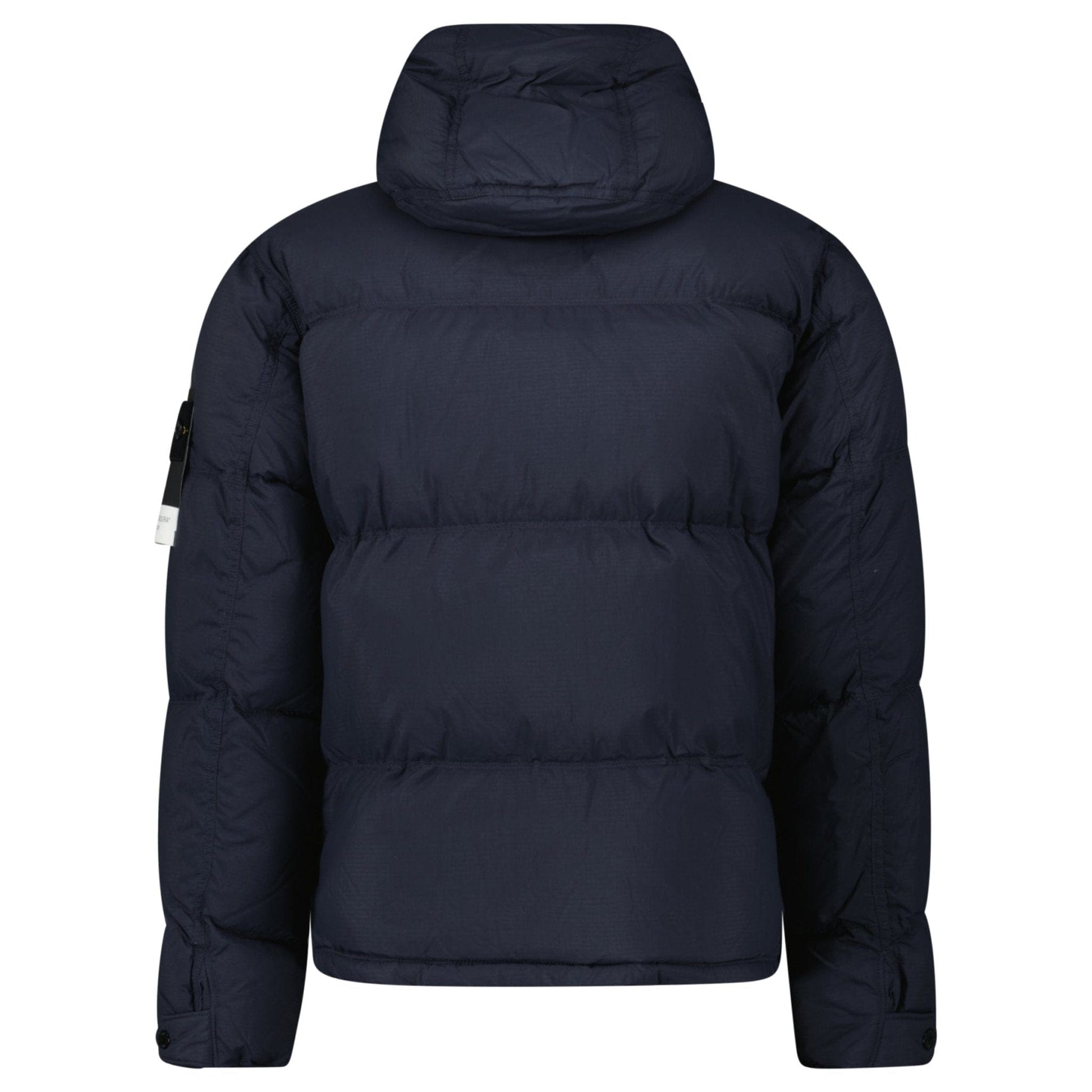 Stone Island Down Matte Ripstop Cordura® Advanced Fabric Parka in Navy — S — Back View