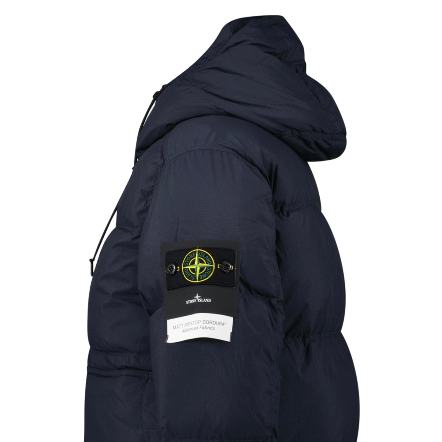 Stone Island Down Matte Ripstop Cordura® Advanced Fabric Parka in Navy — S — Top View
