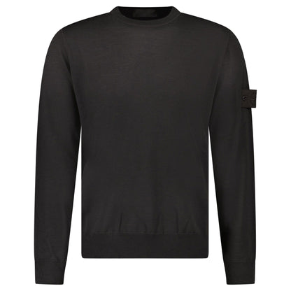 Stone Island Ghost Wool Crew Neck Jumper Dark Brown — S — Front View