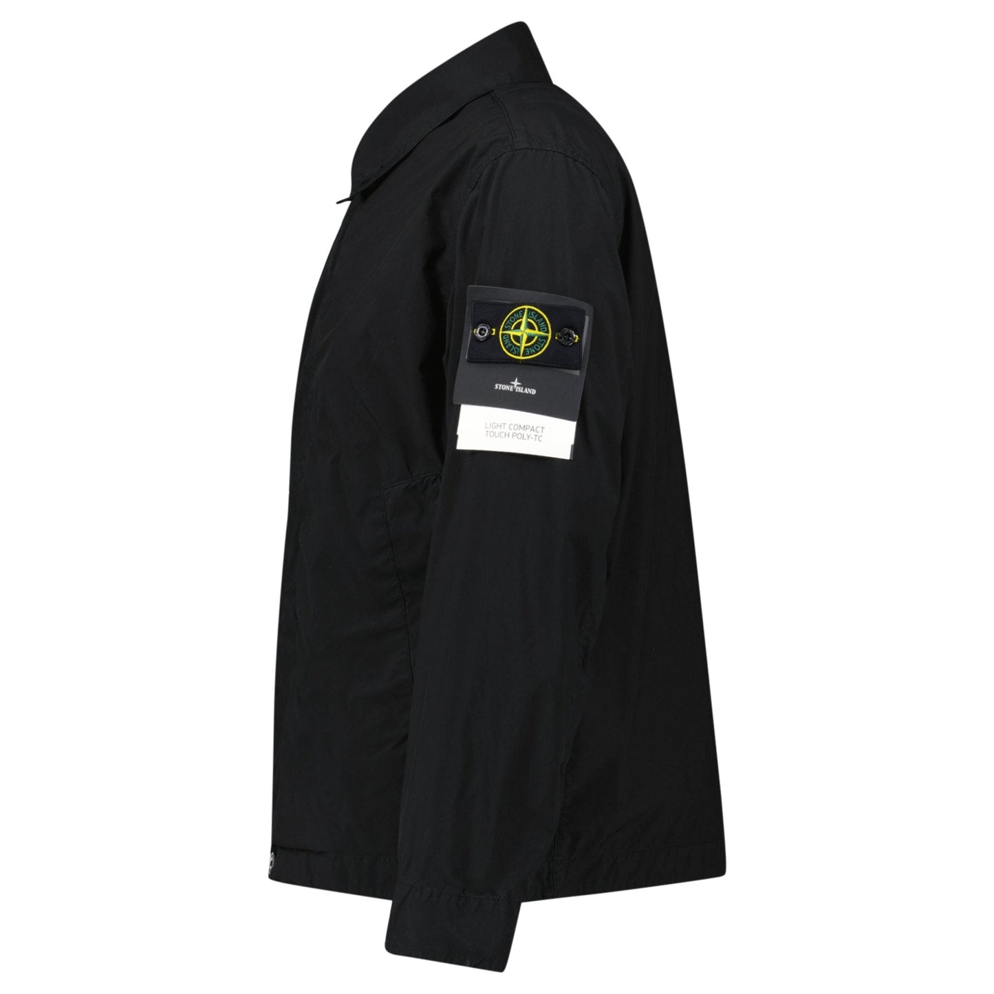 Stone Island Light Compact Jacket in Black — S — Side View