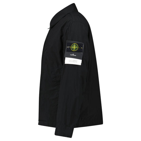 Stone Island Light Compact Jacket in Black — S — Side View