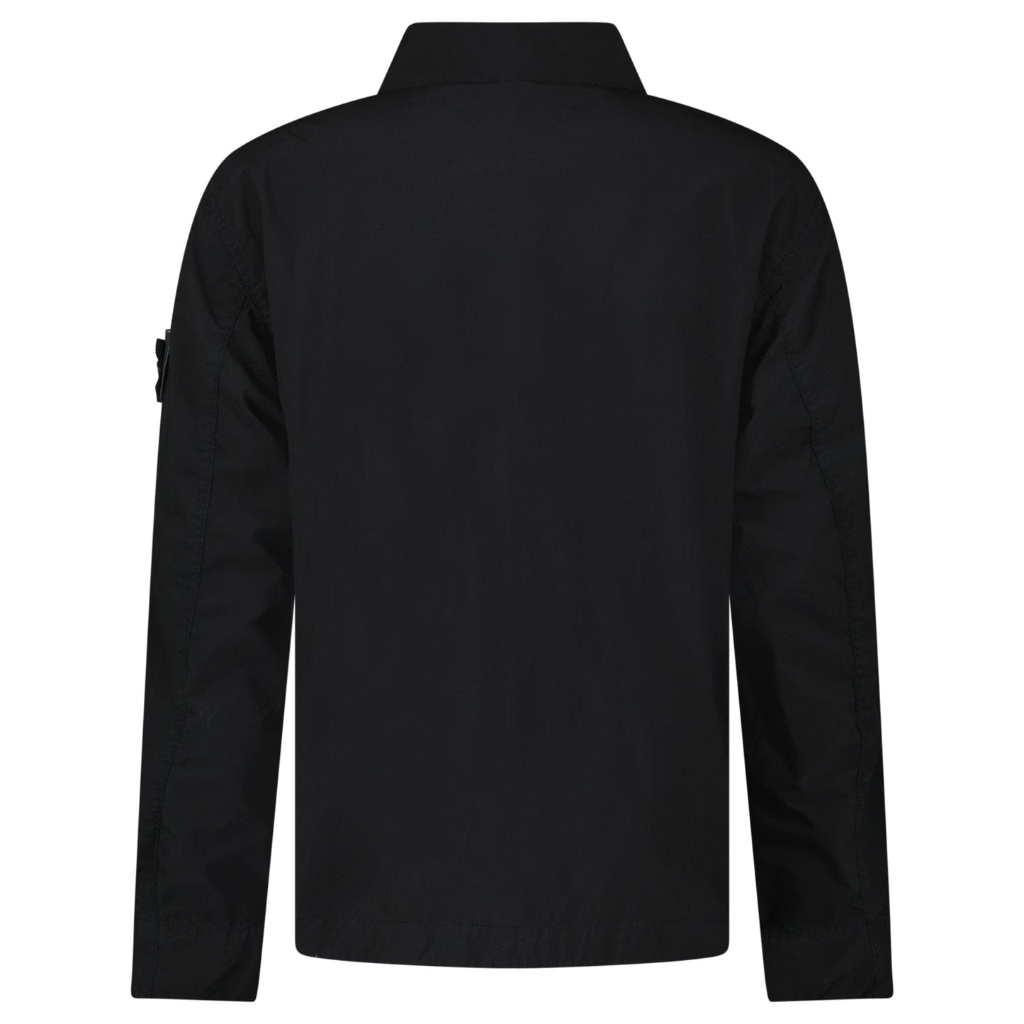 Stone Island Light Compact Jacket in Black — S — Back View