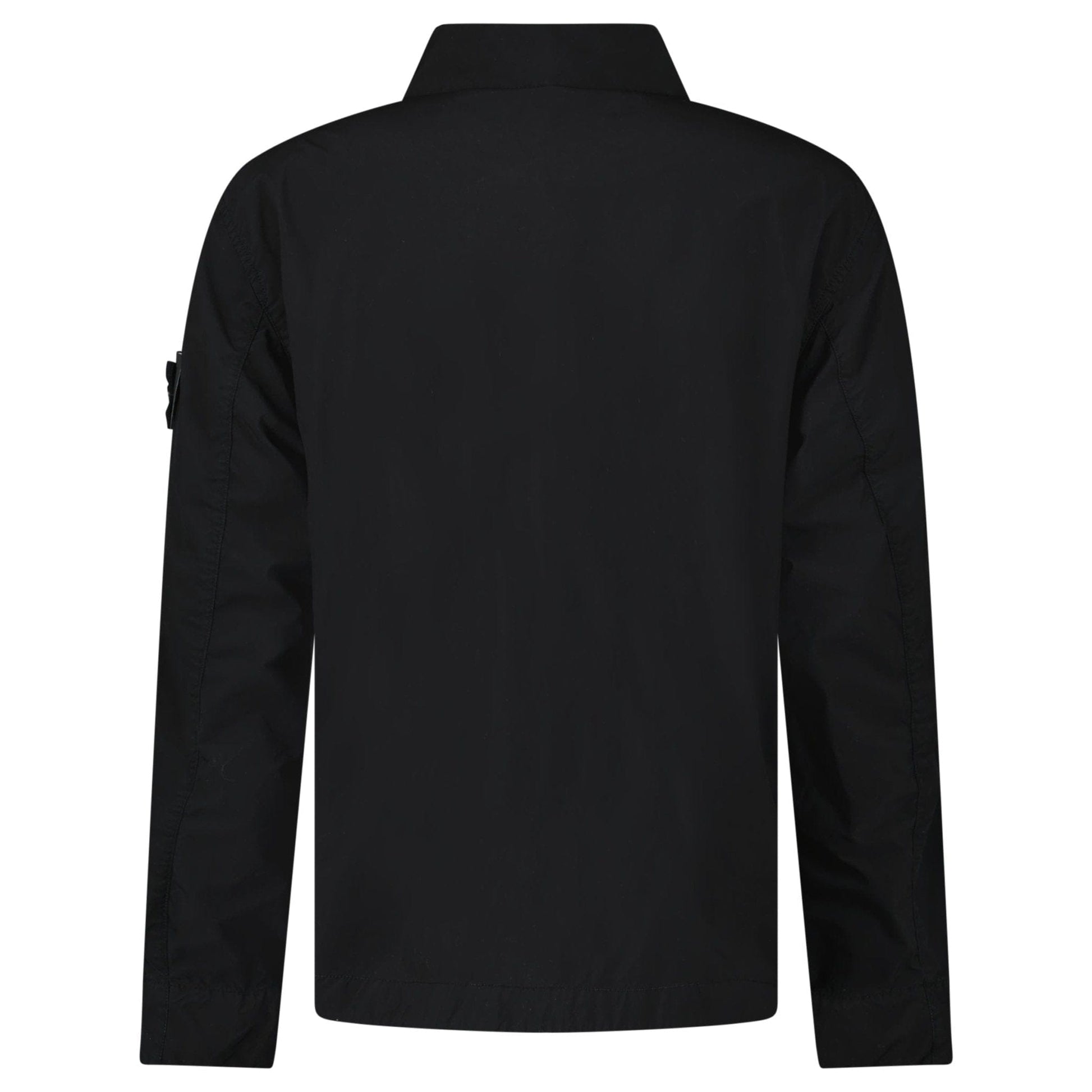 Stone Island Light Compact Jacket in Black — S — Back View