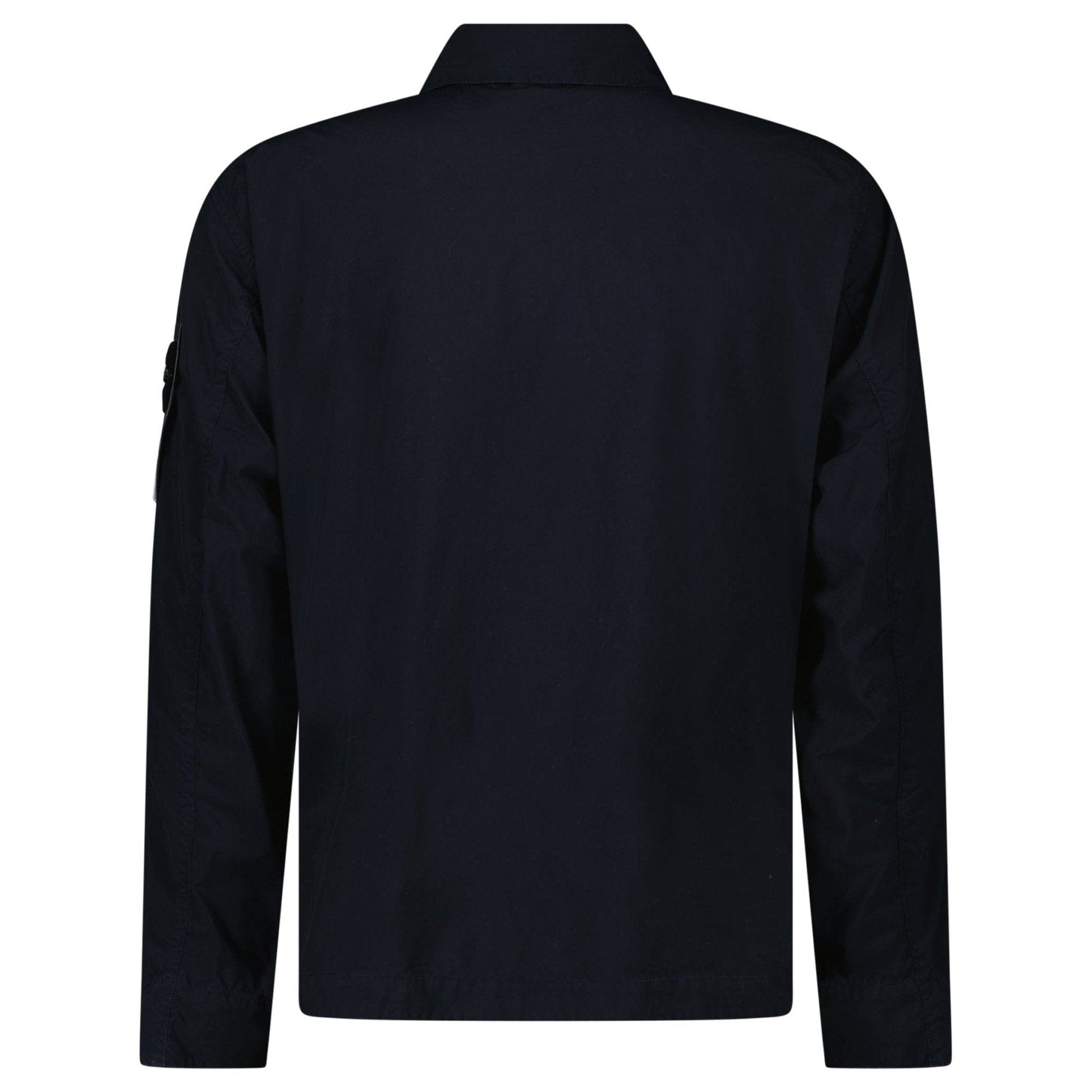 Stone Island Light Compact Jacket in Navy — S — Back View