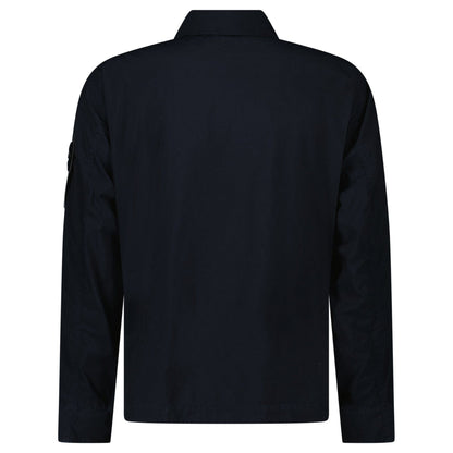 Stone Island Light Compact Jacket in Navy — S — Back View