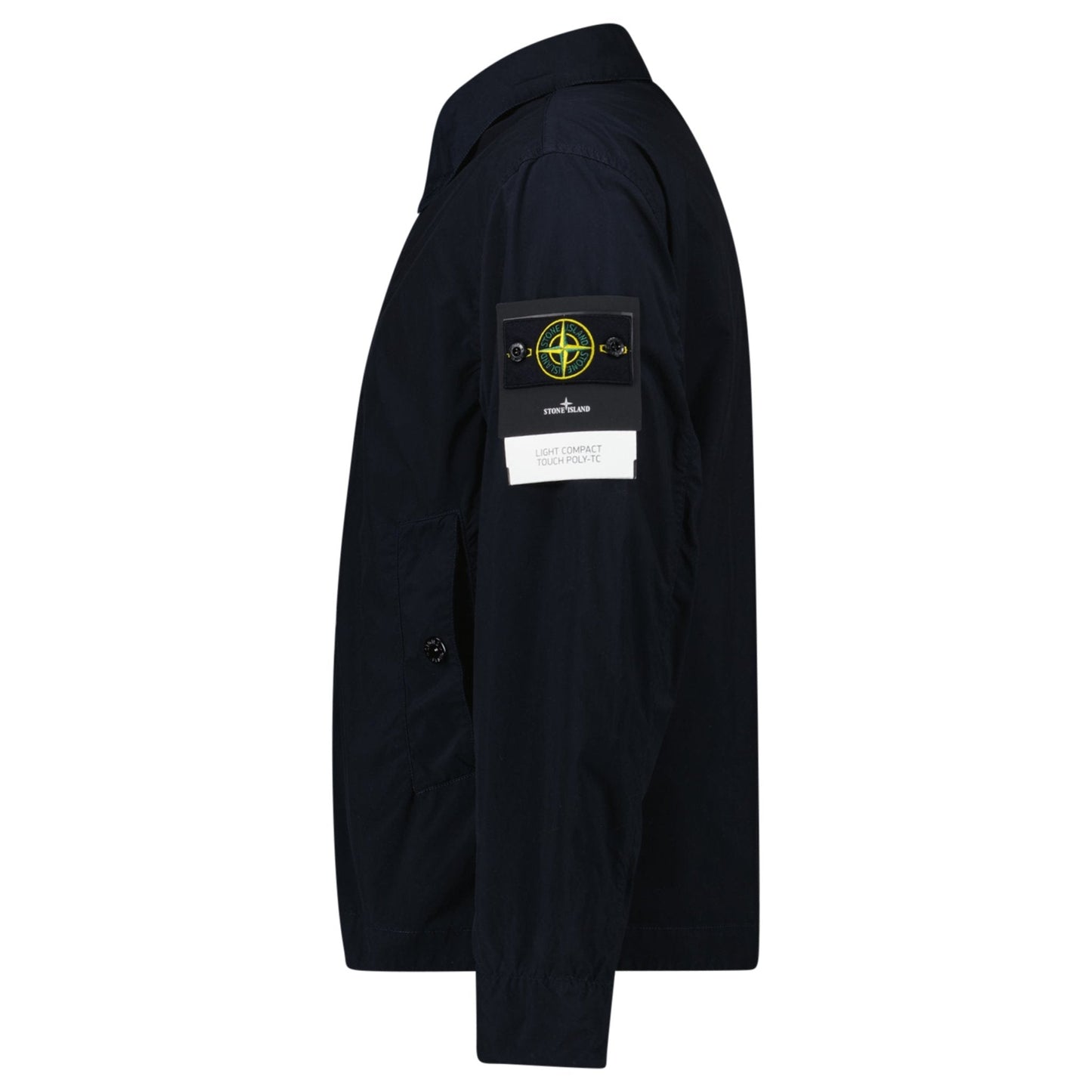Stone Island Light Compact Jacket in Navy — S — Side View