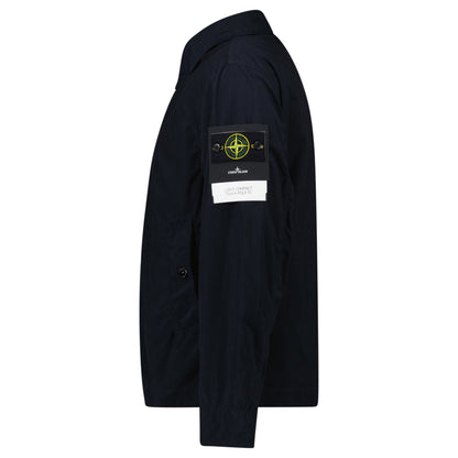 Stone Island Light Compact Jacket in Navy — S — Side View