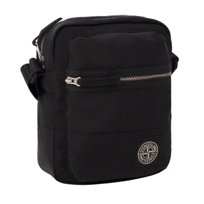 Stone Island Nylon Metal Pouch Bag in Black — Side View