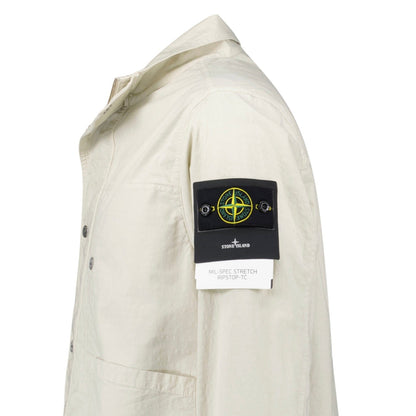 Stone Island Sand Mil-Spec Stretch Ripstop-TC Jacket — S — Top View