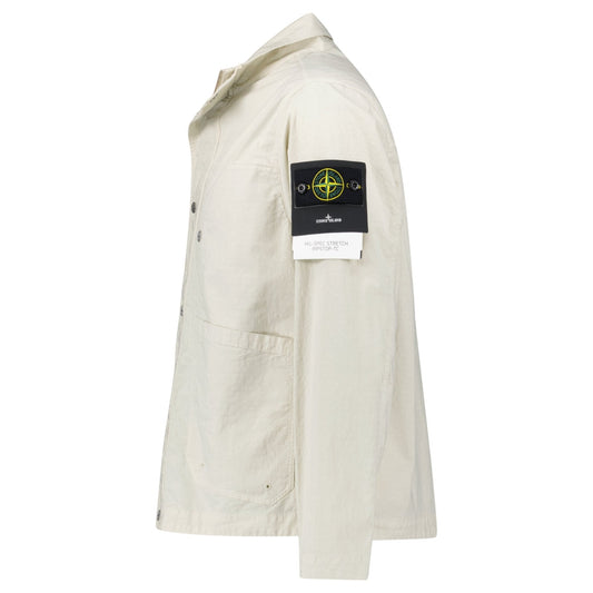 Stone Island Sand Mil-Spec Stretch Ripstop-TC Jacket — S — Side View