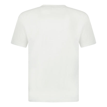 Stone Island Slim-Fit Short-Sleeve T-Shirt With Compass Patch White — S — Back View