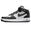 Stussy x Nike Air Force 1 Mid 'Black White' — UK 3 | EU 35.5 | US 3.5 — Front View