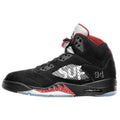 AIR JORDAN 5 RETRO SUPREME "SUPREME" Black — UK 3 | EU 35.5 | US 3.5 — Front View