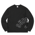 Supreme x Nike Arc Crewneck 'Black' — XXS — Front View