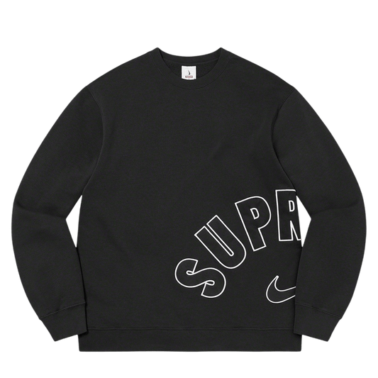 Supreme x Nike Arc Crewneck 'Black' — XXS — Front View
