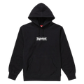 Supreme Bandana Box Logo Hooded Sweatshirt Black (SS21) — XXS — Front View