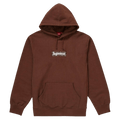 Supreme Bandana Box Logo Hooded Sweatshirt Dark Brown — XXS — Front View
