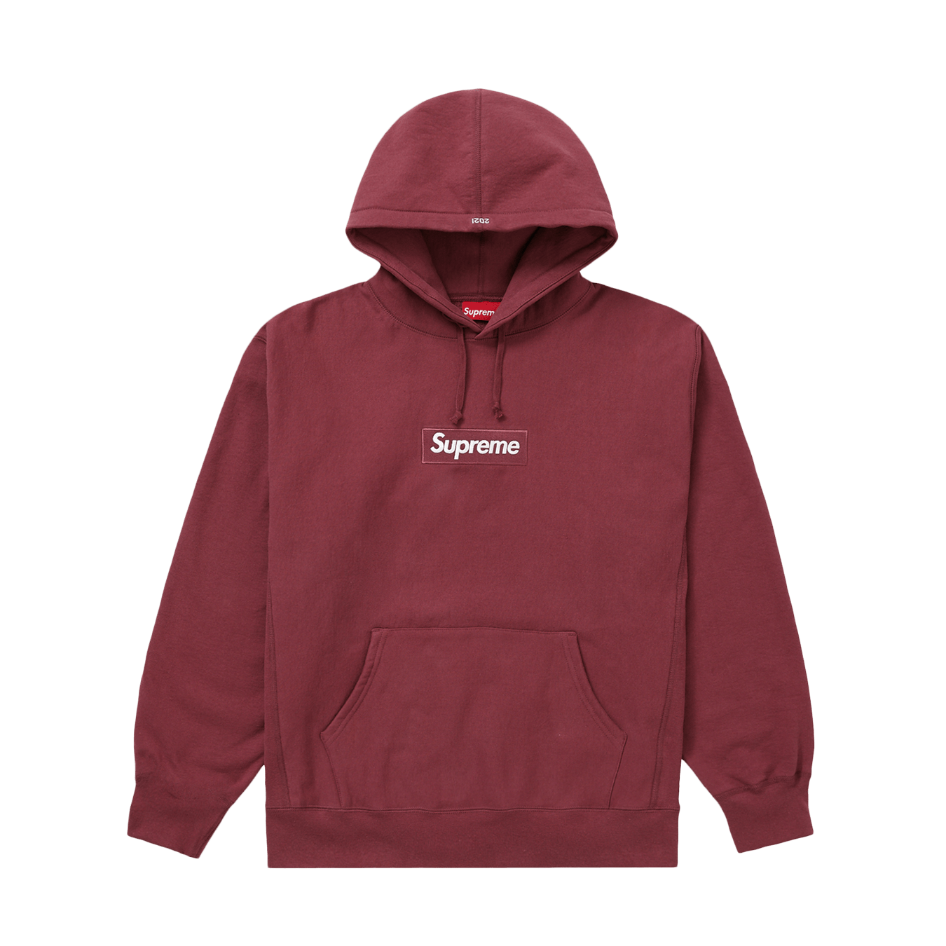 Supreme Box Logo Hooded Sweatshirt 'Plum' — XXS — Front View
