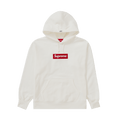 Supreme Box Logo Hooded Sweatshirt 'White' — XXS — Front View