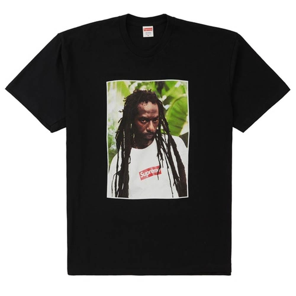 Supreme Buju Banton Tee Black — M — Front View
