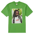 Supreme Buju Banton Tee Green — XXS — Front View