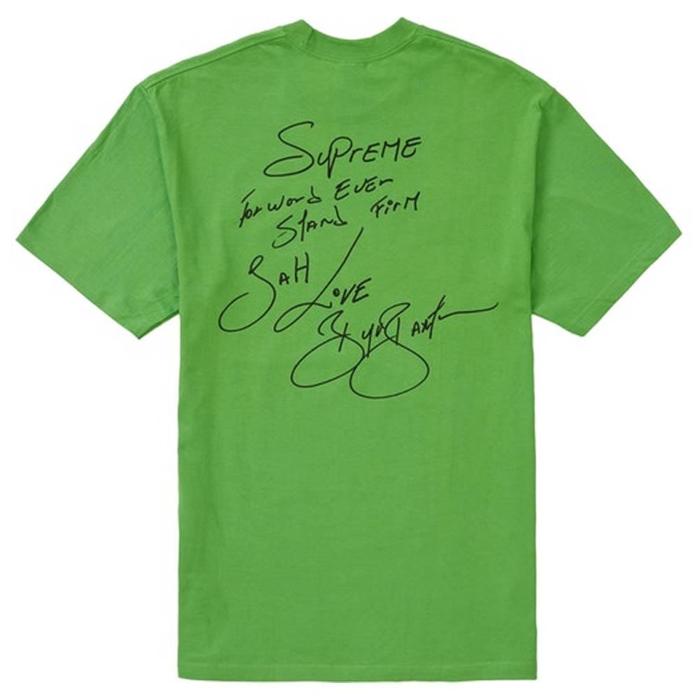 Supreme Buju Banton Tee Green — XXS — Side View