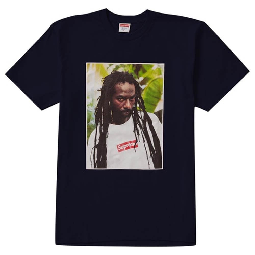 Supreme Buju Banton Tee Navy — XXS — Front View
