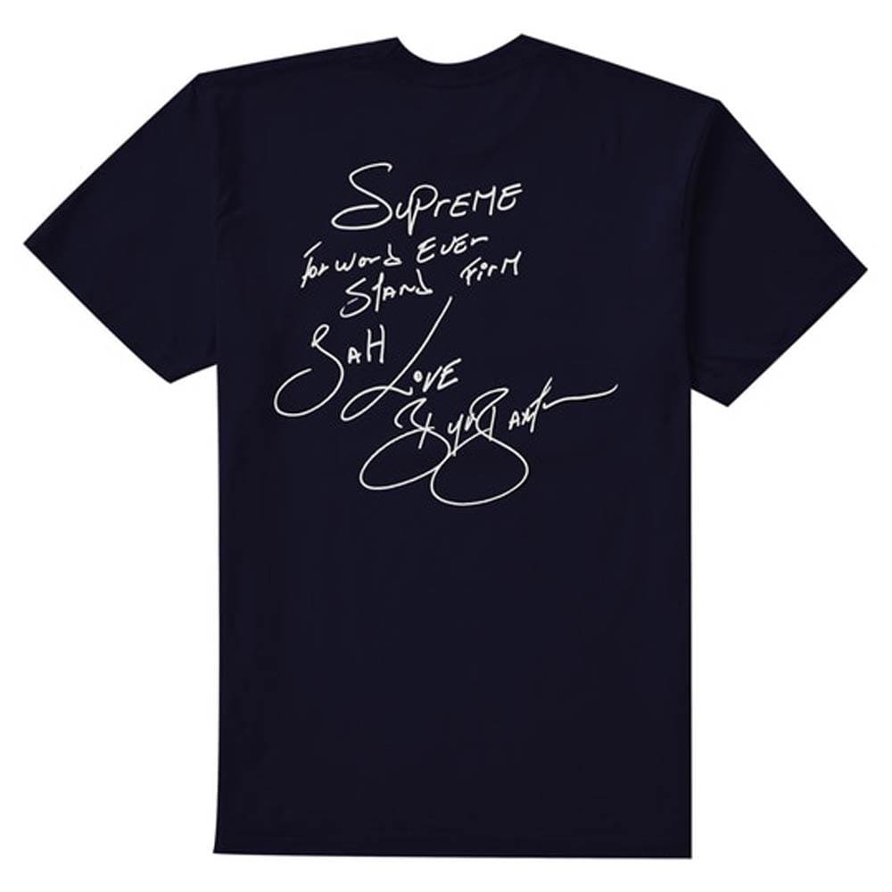 Supreme Buju Banton Tee Navy — XXS — Side View