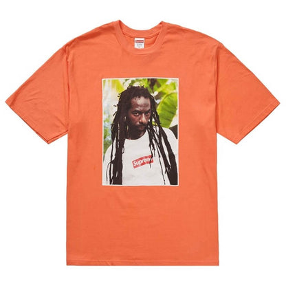 Supreme Buju Banton Tee Neon Orange — XXS — Front View