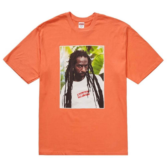 Supreme Buju Banton Tee Neon Orange — XXS — Front View