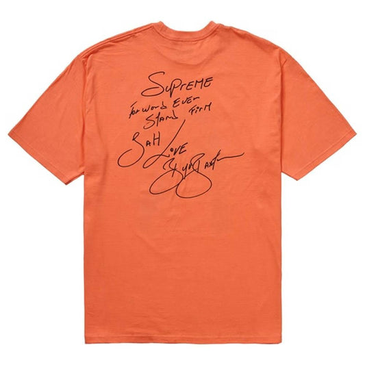 Supreme Buju Banton Tee Neon Orange — XXS — Side View