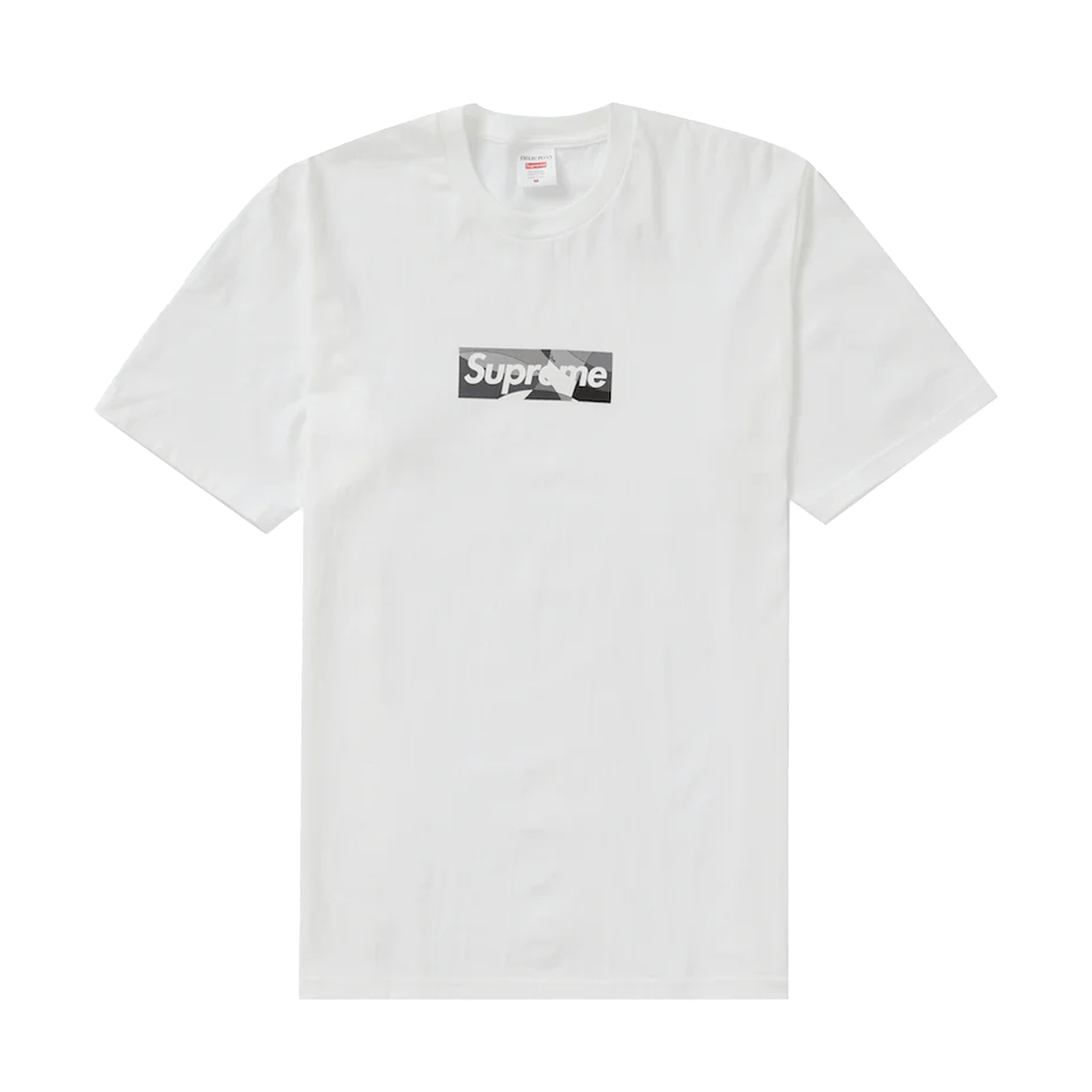 Supreme x Emilio Pucci Box Logo Tee 'White/Black' — XXS — Front View