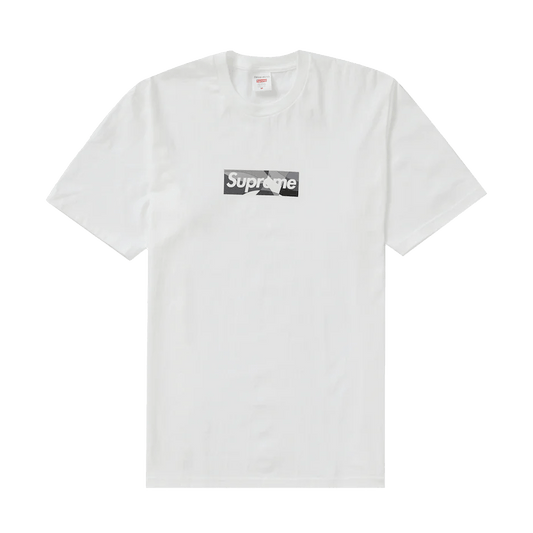 Supreme x Emilio Pucci Box Logo Tee 'White/Black' — XXS — Front View