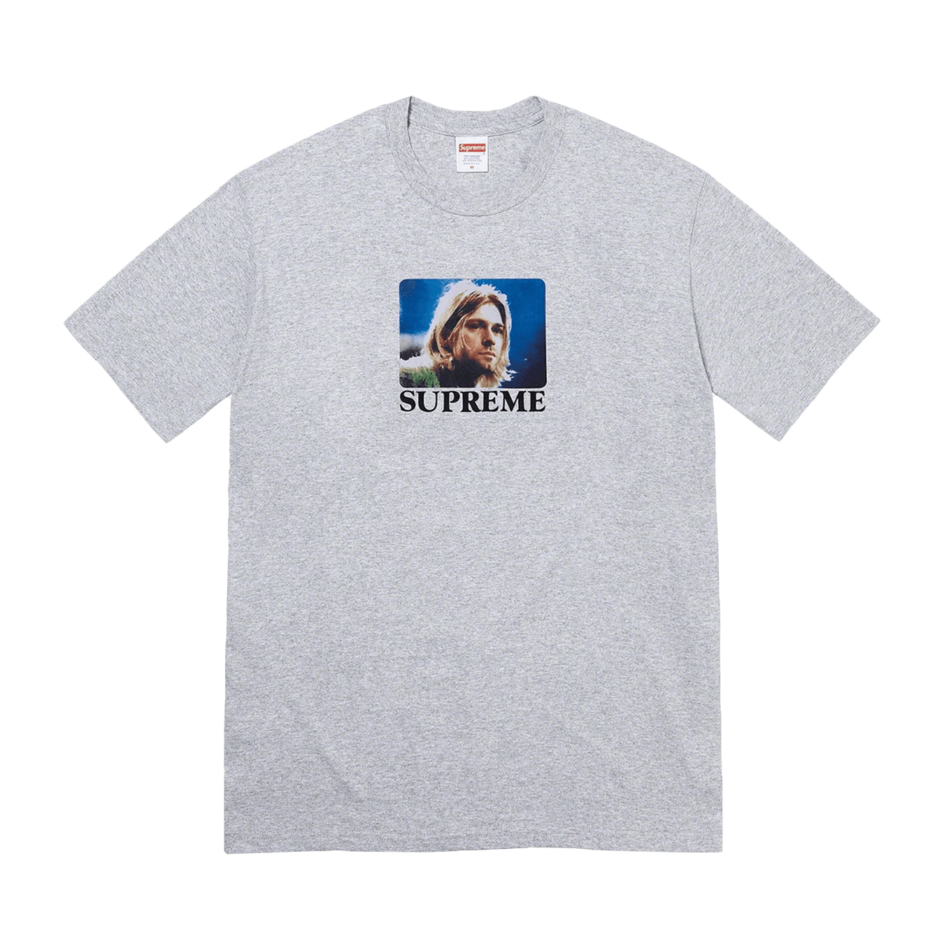 Supreme Kurt Cobain Tee 'Heather Grey' — XXS — Front View