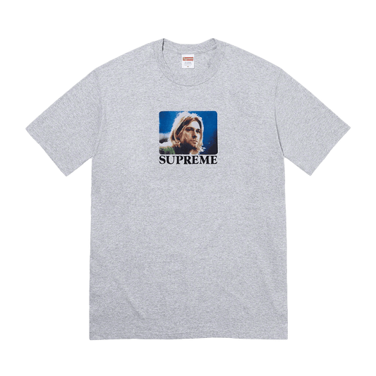 Supreme Kurt Cobain Tee 'Heather Grey' — XXS — Front View