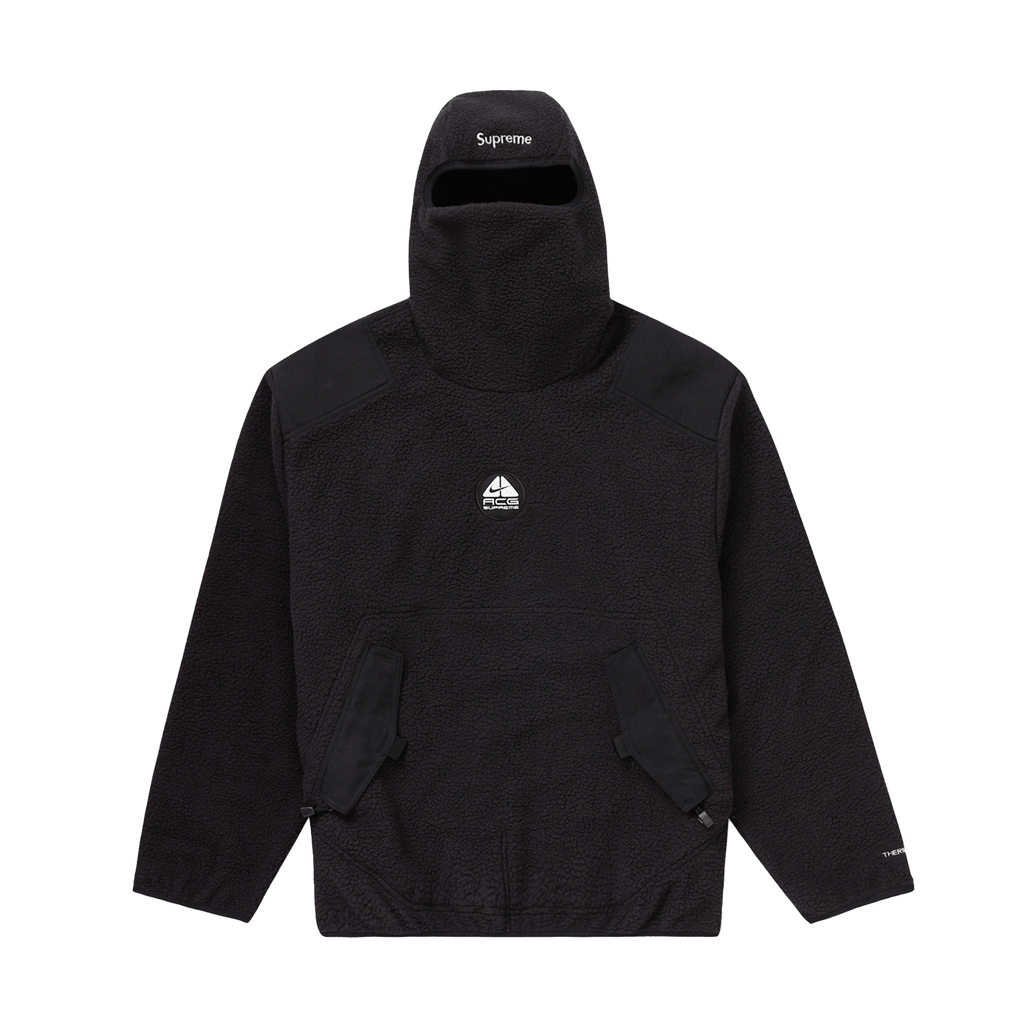 Supreme x Nike ACG Fleece Pullover 'Black' — XXS — Front View