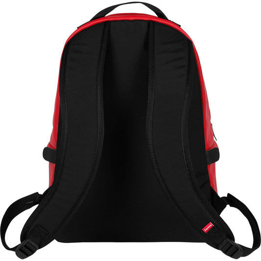 Supreme-The North Face Leather Day Pack - Red — Side View