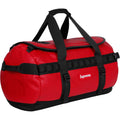 Supreme-The North Face Leather Base Camp Duffel - Red — Front View