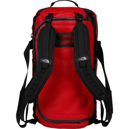 Supreme-The North Face Leather Base Camp Duffel - Red — Side View