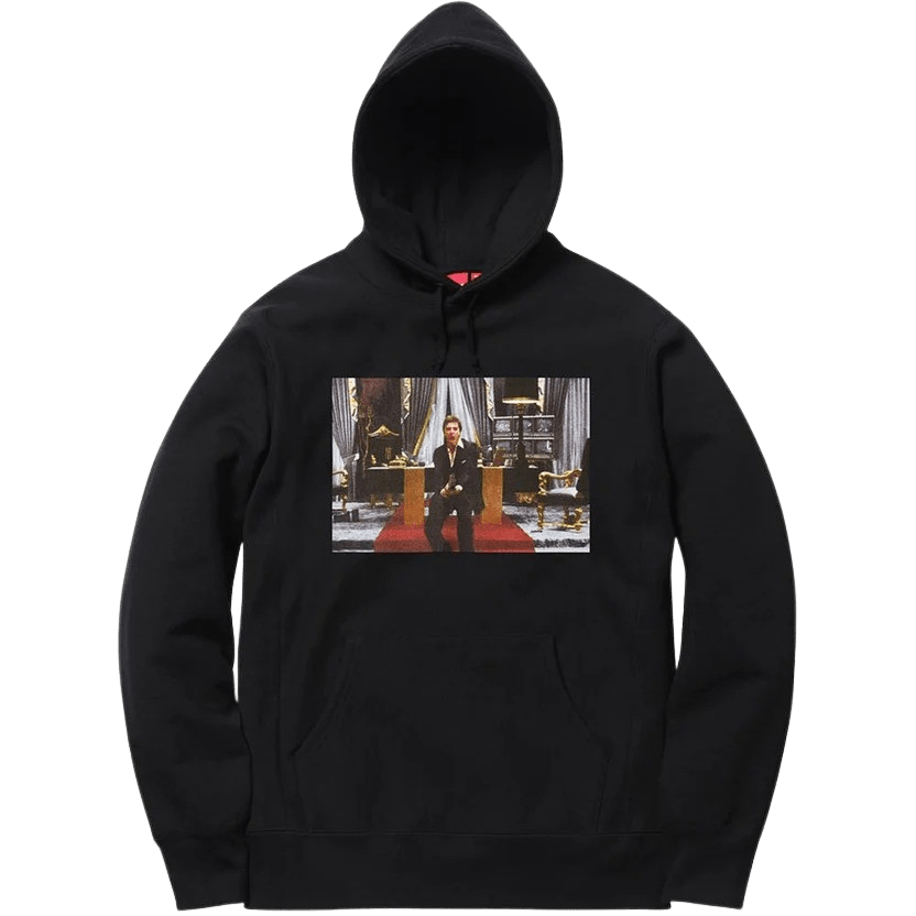 Supreme Scarface Friend Hooded Sweatshirt - Black — XXS — Front View